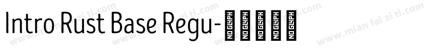 Intro Rust Base Regu字体转换